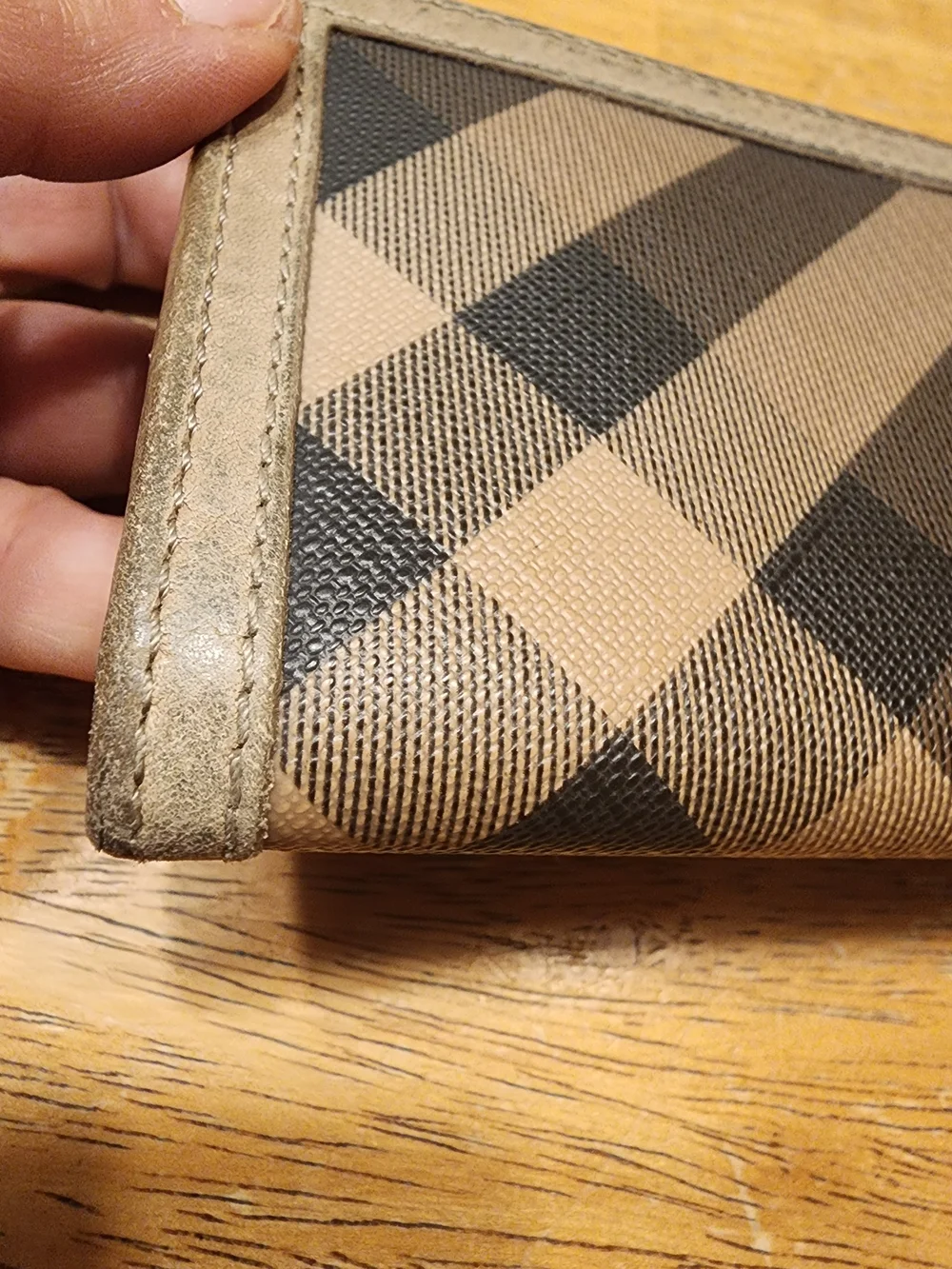 Burberry Smoked Check Continental Wallet